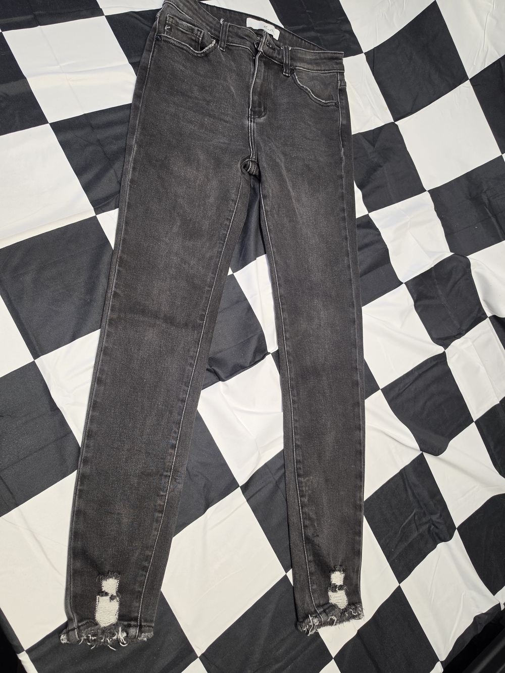 Kancan Black High-Rise Skinny Jeans for Women